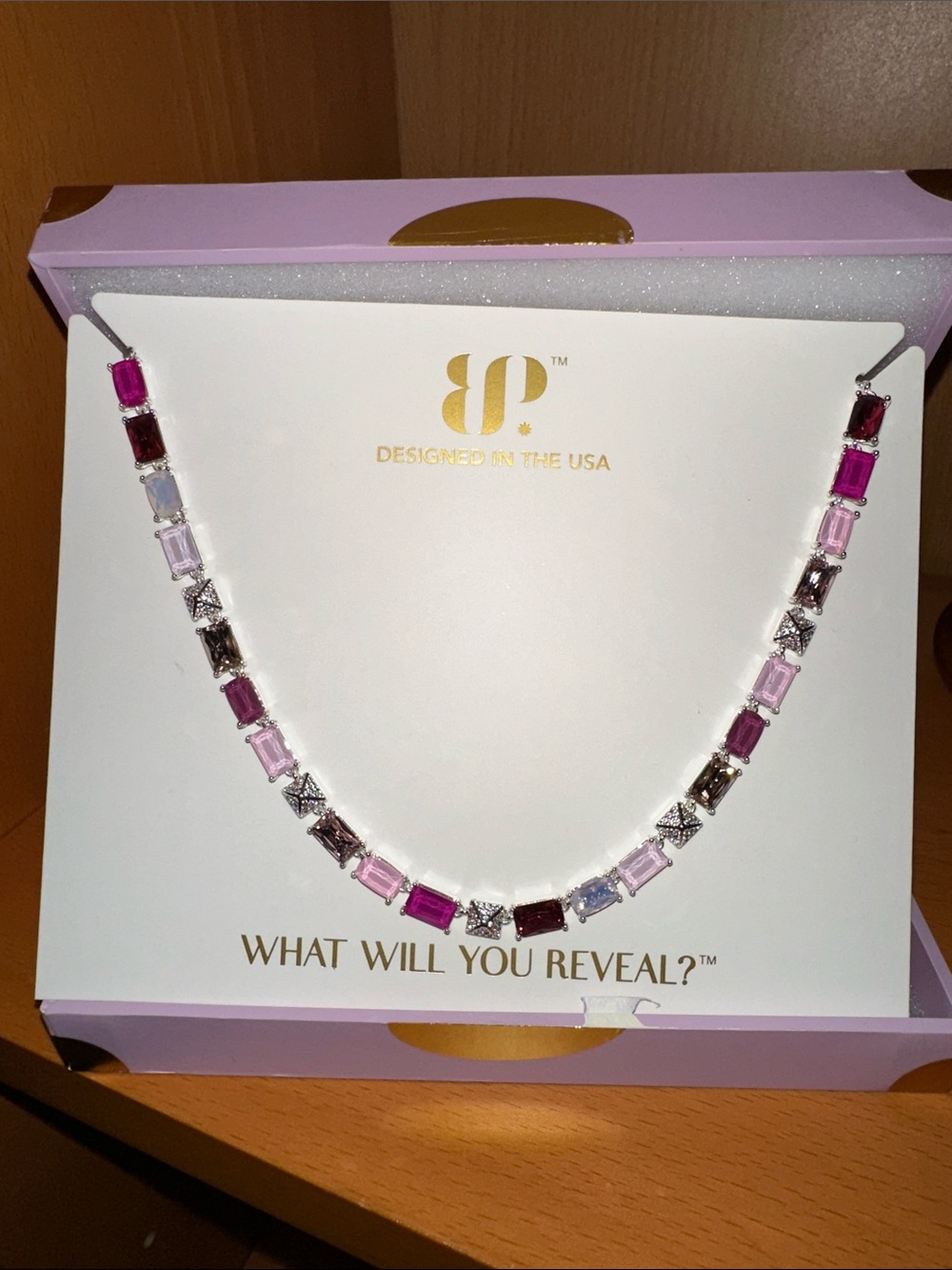 bp- Paradise Tahiti Pink and Purple Multi-Gemstone Necklace
